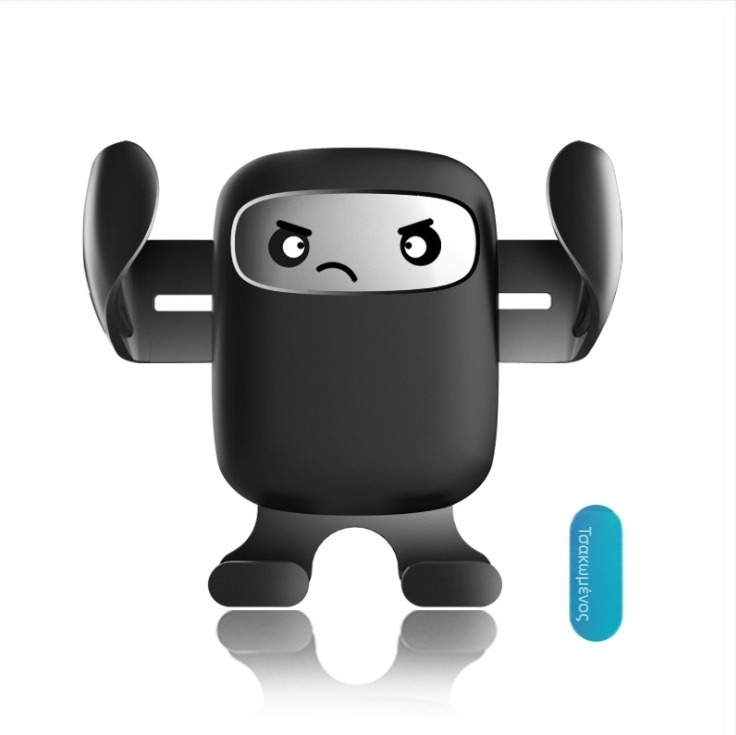 PESTON Υποστήριξη αυτοκινήτου – Cartoon Expression Car Outlet Bracket, Πλαστικό, Στυλ Καρτούν, Γενική Συμβατότητα