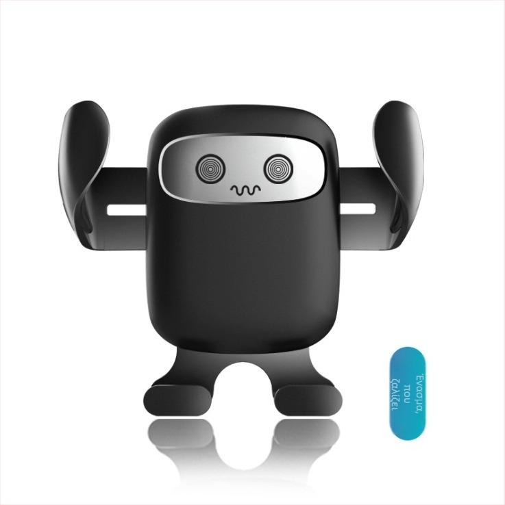 PESTON Υποστήριξη αυτοκινήτου – Cartoon Expression Car Outlet Bracket, Πλαστικό, Στυλ Καρτούν, Γενική Συμβατότητα