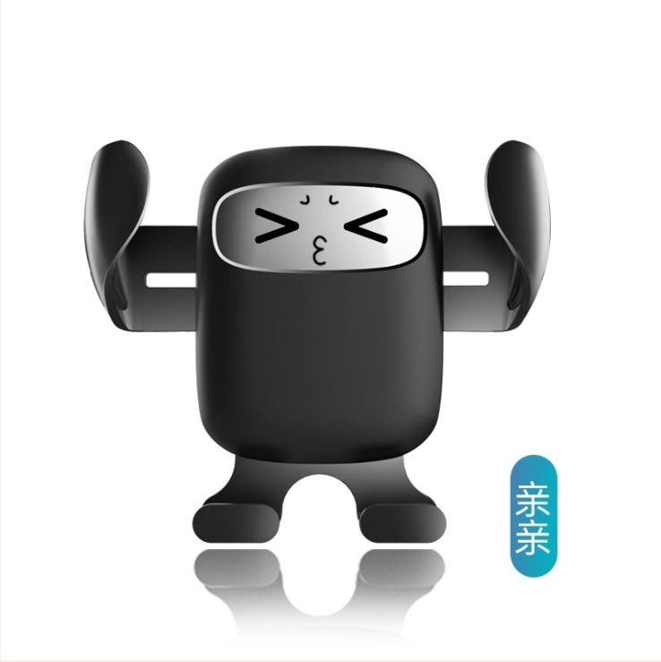 PESTON Υποστήριξη αυτοκινήτου – Cartoon Expression Car Outlet Bracket, Πλαστικό, Στυλ Καρτούν, Γενική Συμβατότητα