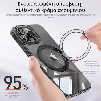 Αναδιπλούμενο μεταλλικό στήριγμα τηλεφώνου με δυνατότητα προσαρμογής, γενικής χρήσης