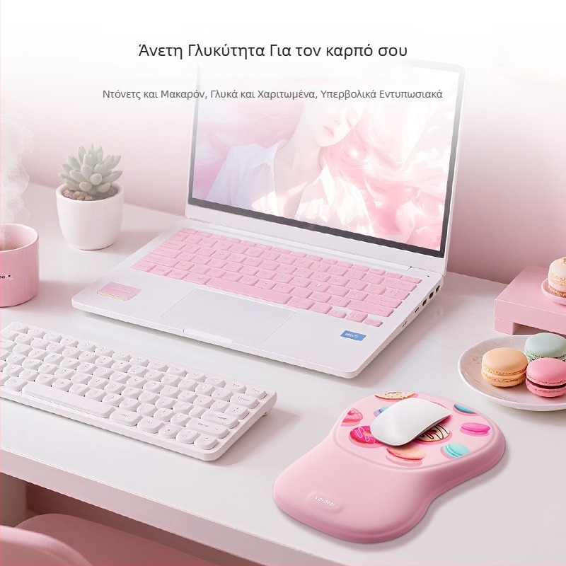 Μαξιλαράκι καρπού για ποντίκι, σιλικόνη, διπλής όψης, αντιολισθητικό, ανθεκτικό στη φθορά, εύκολο στον καθαρισμό - για γραφείο