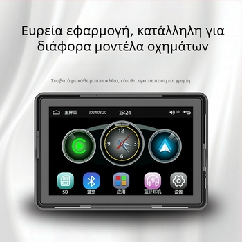 Κάμερα καταγραφής μοτοσικλέτας με προβολή 360°, αισθητήρας 2.0 MP, υποστήριξη TF κάρτας έως 64 GB, ανάλυση 1600x600, τοποθέτηση στην μπροστινή μεριά της μοτοσικλέτας