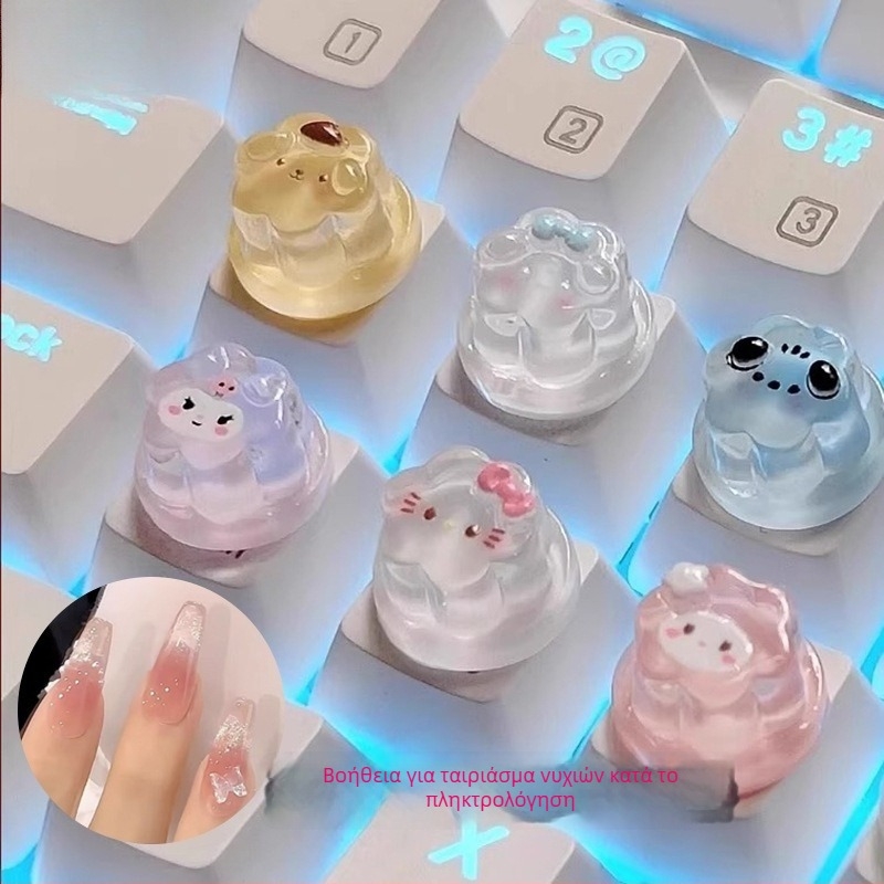 Καλύμματα πλήκτρων πληκτρολογίου — όμορφα μακριά νύχια, βοηθητικό εργαλείο μανικιούρ, πλήκτρα για γραφή και παιχνίδια, υλικό Youfanggang