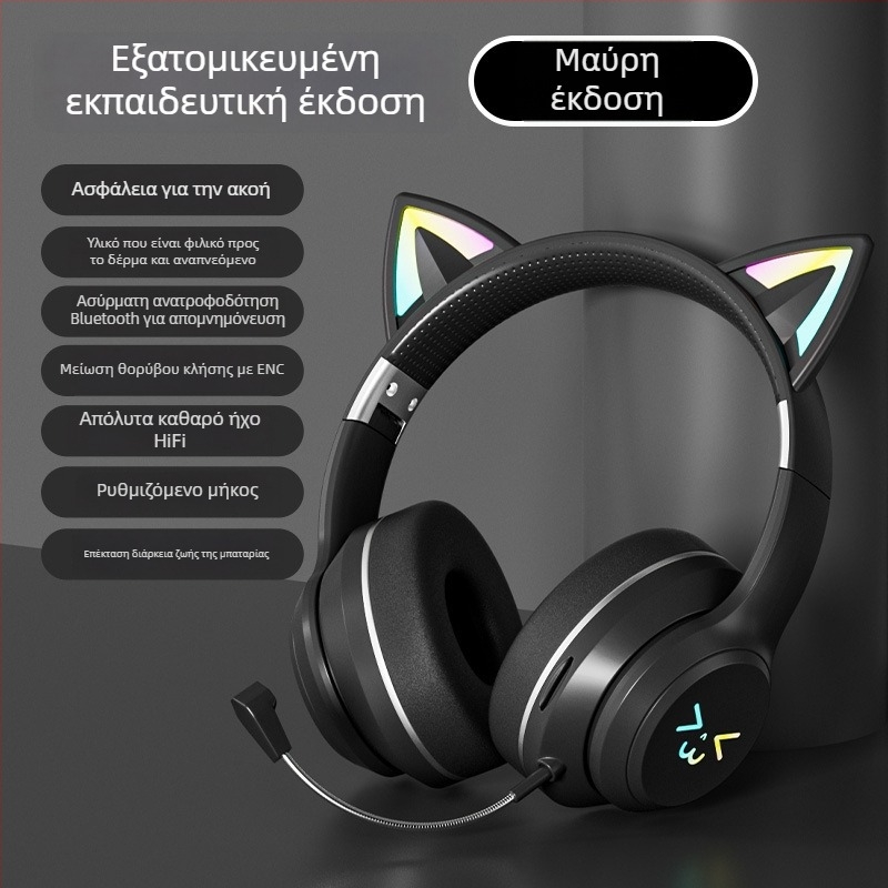JST-BT035D Ασύρματο ακουστικό κεφαλής Bluetooth, αναδιπλούμενο, υποδοχή κάρτας, στερεοφωνικό, Bluetooth 5.3, εμβέλεια 10 μ, μπαταρία >8 h, IPX4