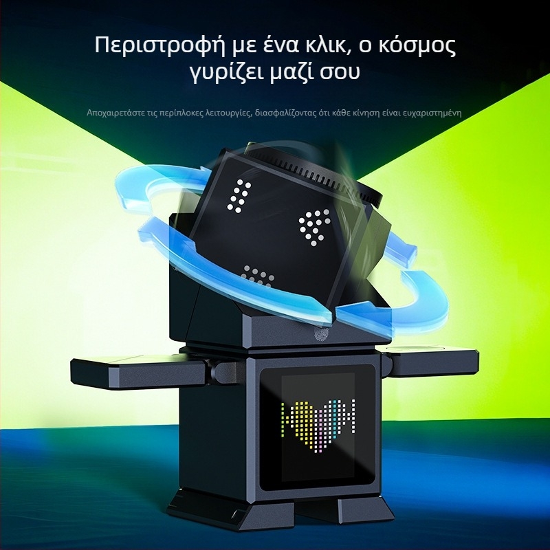 Qi2.2 Πολυλειτουργικός περιστρεφόμενος ασύρματος φορτιστής, 25W γρήγορη φόρτιση, οθόνη αφής, μαγνητική φόρτιση