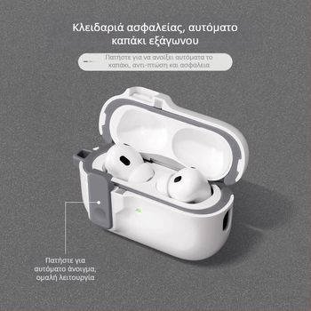Θήκη προστασίας TPU για AirPods – Πολυλειτουργική, Φορητή, universal; Χύτευση με έγχυση, Συμβατό με Apple και Huawei