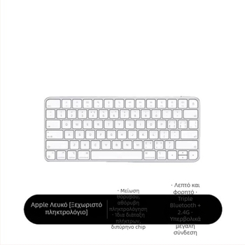Ασύρματο Bluetooth πληκτρολόγιο σιλικόνης, διπλής λειτουργίας, ήσυχο, μίνι για τάμπλετ και φορητούς υπολογιστές