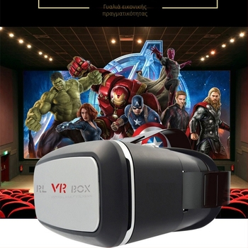 RL VR BOX VR headset για smartphone, πεδίο θέατος 80°, πλαστικό σώμα, 500 g, διαστάσεις 15.5×20×11 cm