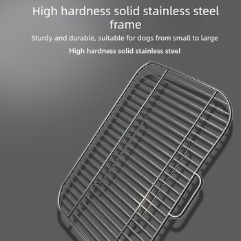 Μεταλλική τουαλέτα σκύλων με μεταλλικό σκελετό, επίπεδη βάση και σχέδιο κατά των πιτσιλισμάτων ούρων