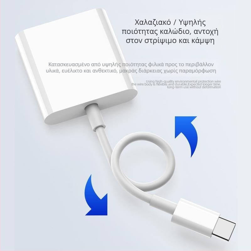Καλώδιο Apple προς USB OTG, USB 3.0 – φόρτιση και μεταφορά δεδομένων, για iPhone/iPad, υποστηρίζει USB μνήμη και αναγνώστη καρτών