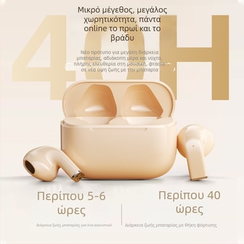 Ασύρματα Bluetooth ακουστικά για αθλητισμό, εντός αυτιού, με μείωση θορύβου, έλεγχο αφής, IPX4, Bluetooth 5.4, αυτονομία 4–8 ωρών