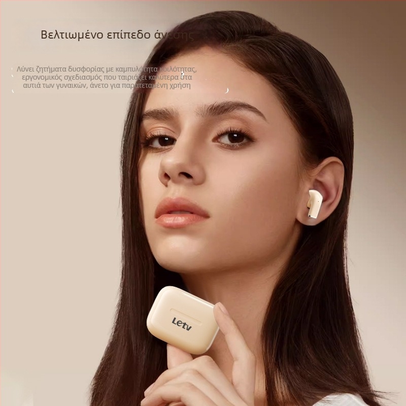 Ασύρματα Bluetooth ακουστικά για αθλητισμό, εντός αυτιού, με μείωση θορύβου, έλεγχο αφής, IPX4, Bluetooth 5.4, αυτονομία 4–8 ωρών