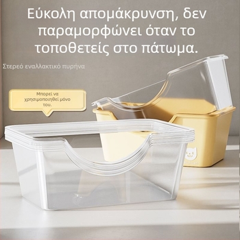 Κουτί γάτας με άμμο - αναλώσιμος πυρήνας αντικατάστασης, χωρίς καθάρισμα, ημι-κλειστό, χωρίς οσμές, PVC υλικό