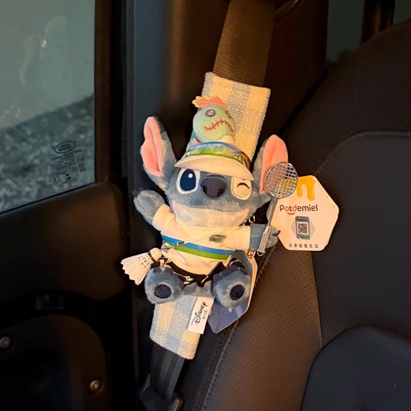 Αυθεντικό Stitch plush κάλυμμα ώμου ζώνης αυτοκινήτου - Cat Fairy ανταλλακτικά αυτοκινήτων