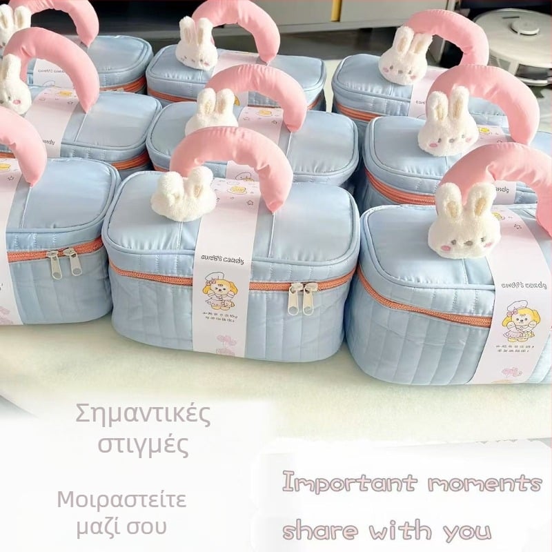 Φορητή τσάντα αποθήκευσης/καλλυντικών — μινιμαλιστικό και πολυτελές στυλ, πολυεστέρας, φερμουάρ, πολυλειτουργική, για οικιακή αποθήκευση