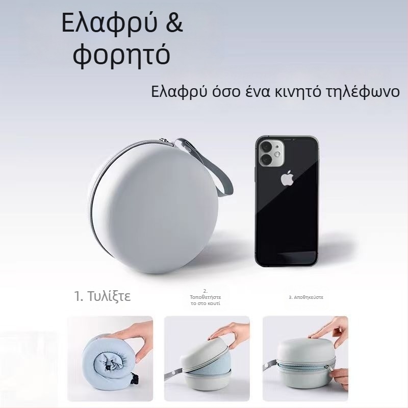 Μαξιλάρι ταξιδιού σε σχήμα U για τον αυχένα με αφρό μνήμης, απαλό ύφασμα σπάντεξ (Αφρός μνήμης; Απαλό ύφασμα σπάντεξ; Ελαφρύ κάτω από 0.5 kg)