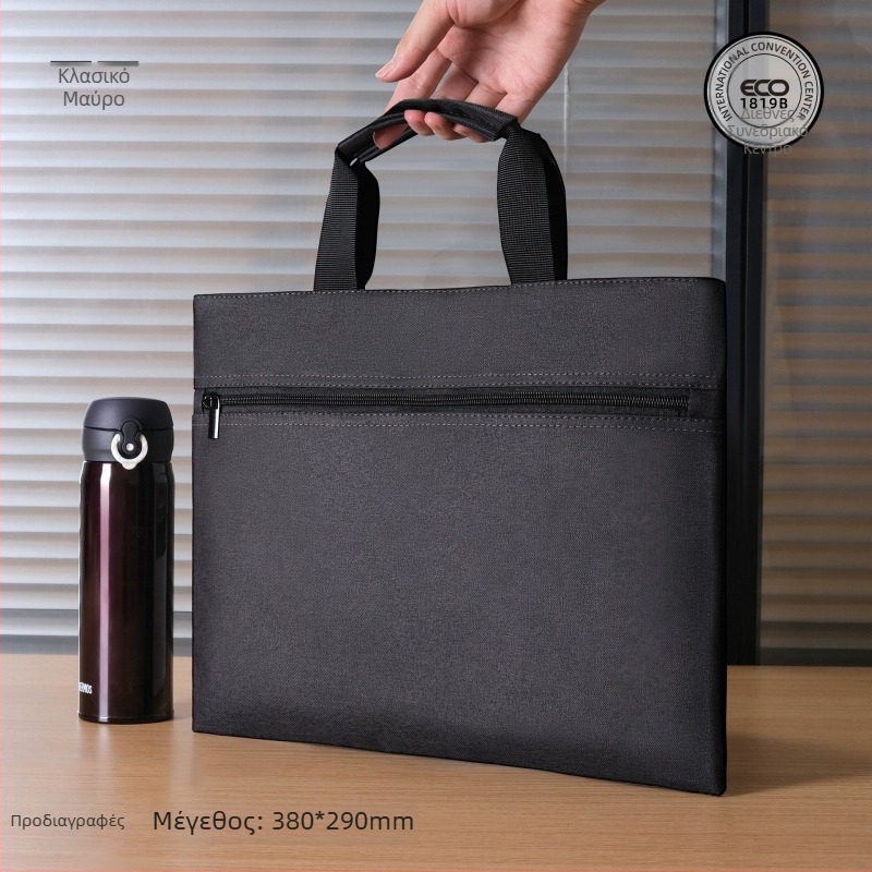 Θήκη εγγράφων για επιχειρήσεις από Oxford ύφασμα με φερμουάρ — Three Benevolence (Μάρκα: Three Benevolence; Υλικό: Oxford ύφασμα; Κλείσιμο: Φερμουάρ)