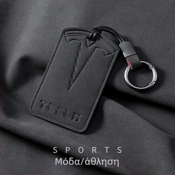Θήκη Κάρτας Κλειδιού Tesla για Model 3 και Model Y, Suede, Ρετρό Στυλ, Nancheng