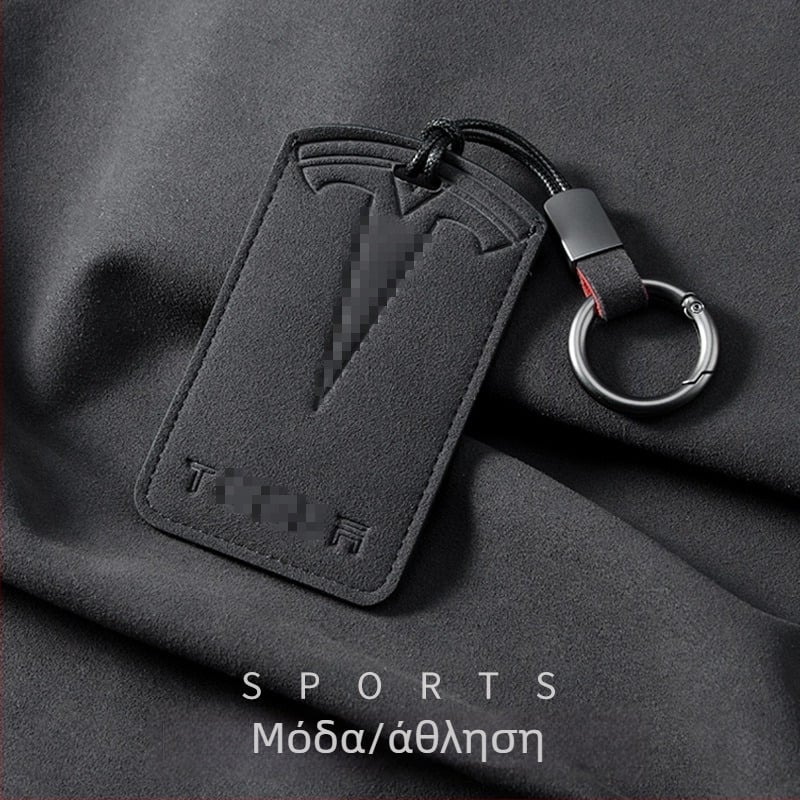 Θήκη Κάρτας Κλειδιού Tesla για Model 3 και Model Y, Suede, Ρετρό Στυλ, Nancheng