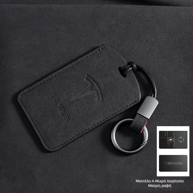 Θήκη Κάρτας Κλειδιού Tesla για Model 3 και Model Y, Suede, Ρετρό Στυλ, Nancheng