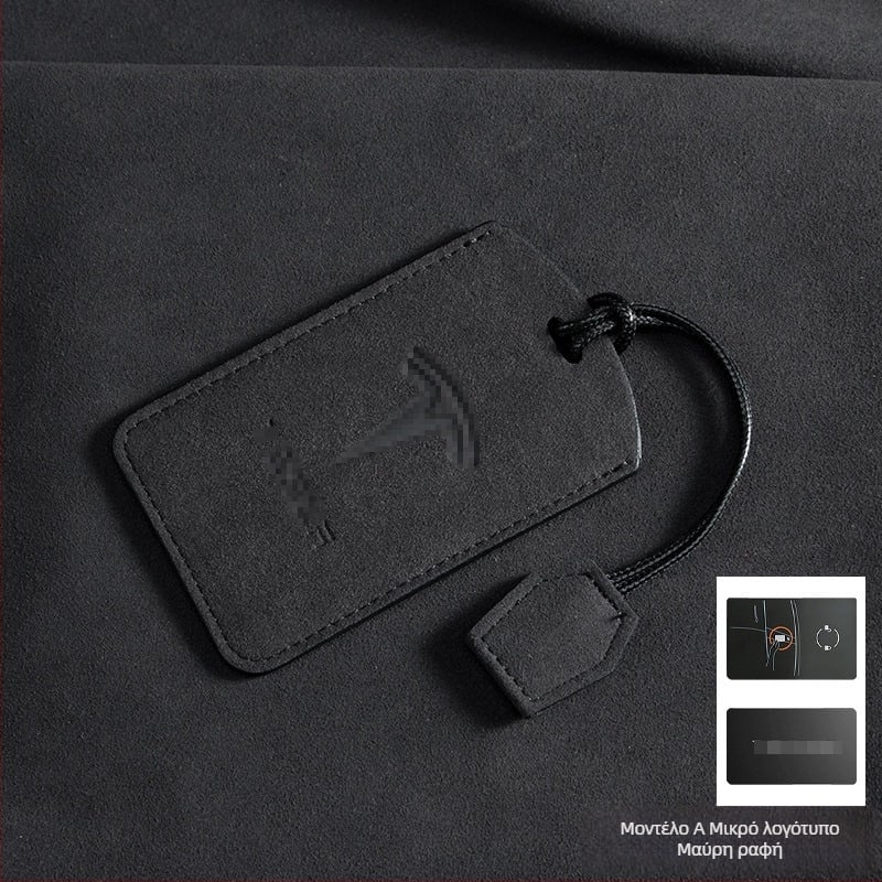 Θήκη Κάρτας Κλειδιού Tesla για Model 3 και Model Y, Suede, Ρετρό Στυλ, Nancheng