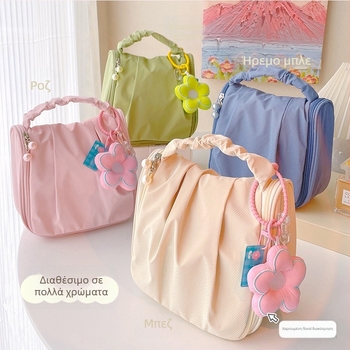 Τσαντάκι μακιγιάζ για γυναίκες, Oxford ύφασμα, αδιάβροχο, επένδυση Nylon, καθημερινή χρήση, στυλ εθνικής μόδας