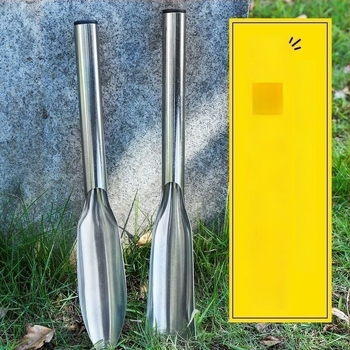 Φτυάρι κήπου από ανοξείδωτο χάλυβα, ενιαίας κατασκευής, για φύτευση λουλουδιών και λαχανικών, σκάψιμο εδάφους και άγρια λαχανικά