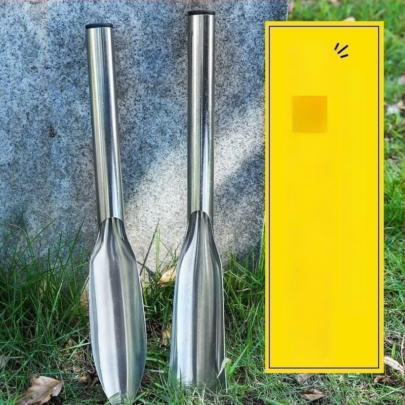 Φτυάρι κήπου από ανοξείδωτο χάλυβα, ενιαίας κατασκευής, για φύτευση λουλουδιών και λαχανικών, σκάψιμο εδάφους και άγρια λαχανικά