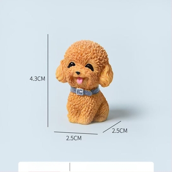 Μίνι φιγούρα ρητίνης με κουτάβι – διακοσμητικό σκύλου σε καρτούν στυλ, μοντέρνο και απλό σχέδιο; Υλικό: ρητίνη; Κατηγορία: χειροτεχνήματα από ρητίνη; Σκοπός δώρου: δώρα σε συνέδρια, βραβεία μνήμης