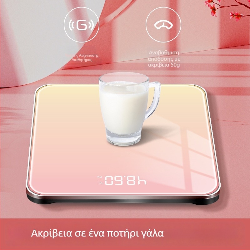 Weishang ψηφιακή ζυγαριά σώματος για οικιακή χρήση, χωρητικότητα 180 kg, τροφοδοσία USB/μπαταρίες