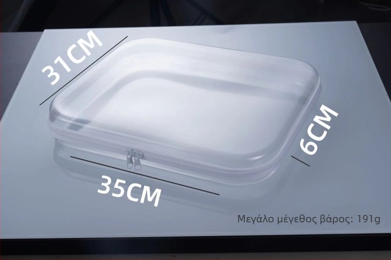 Σκληρή PVC ταξιδιωτική τσάντα – πολυλειτουργικός οργανωτής καλλυντικών και ειδών υγιεινής, μοντέρνος μινιμαλιστικός σχεδιασμός, μοντέλο 2023