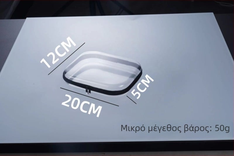 Σκληρή PVC ταξιδιωτική τσάντα – πολυλειτουργικός οργανωτής καλλυντικών και ειδών υγιεινής, μοντέρνος μινιμαλιστικός σχεδιασμός, μοντέλο 2023