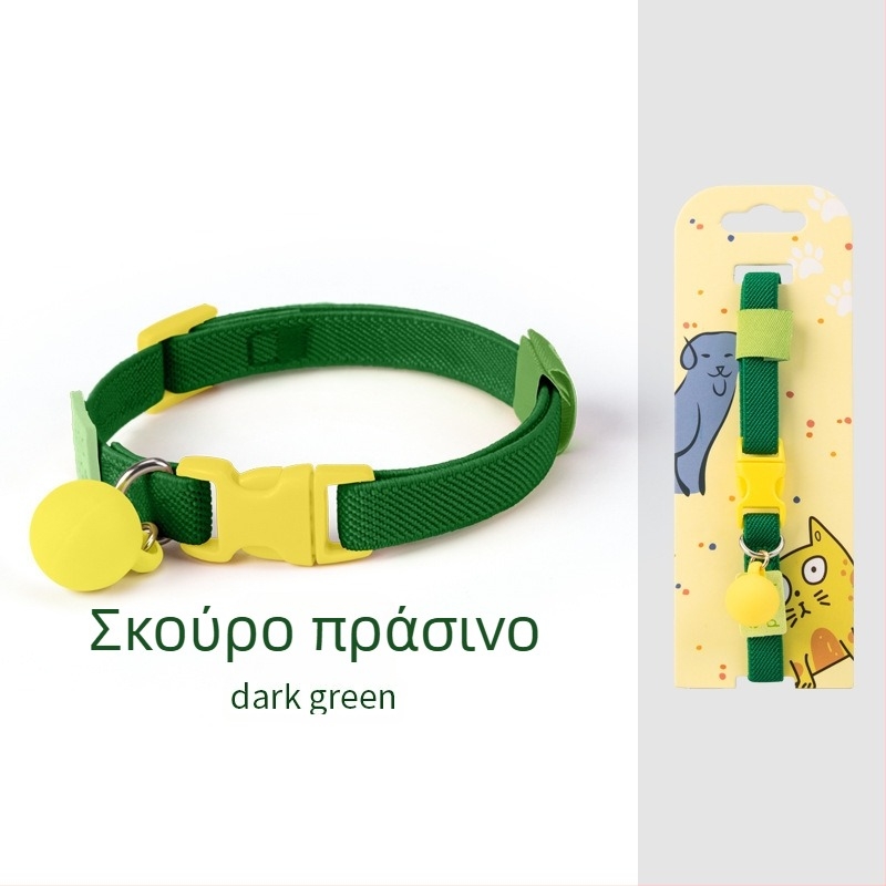 Ρυθμιζόμενο κολάρο κατοικιδίων από νάιλον με υψηλή ελαστικότητα, διακοσμητικό για γάτες και σκύλους