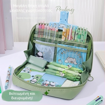 Xinze θήκη μολυβιών από πολυεστέρα, 12 διαμερίσματα, μεγάλη χωρητικότητα, σε κορεατικό στυλ