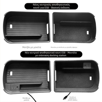 Nio ES8 Κεντρική Θήκη Αποθήκευσης Κονσόλας με Pad Docking Station (2018–2024)
