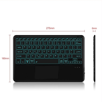 Bluetooth πληκτρολόγιο για 12-ιντσών tablet, αθόρυβο και φορητό, με φωτιζόμενα κουμπιά αφής, συμβατό με Apple και Huawei