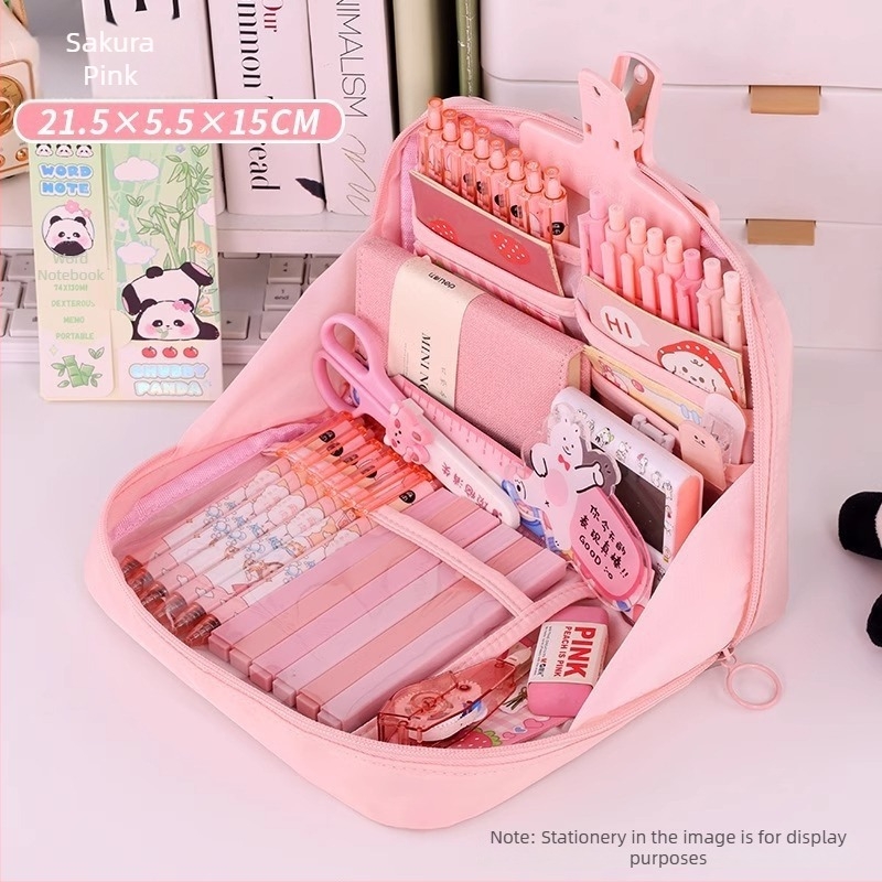 Θήκη μολυβιών, καμβάς, Κορεάτικο στυλ, Feng Qin, κωδ. D031, unisex