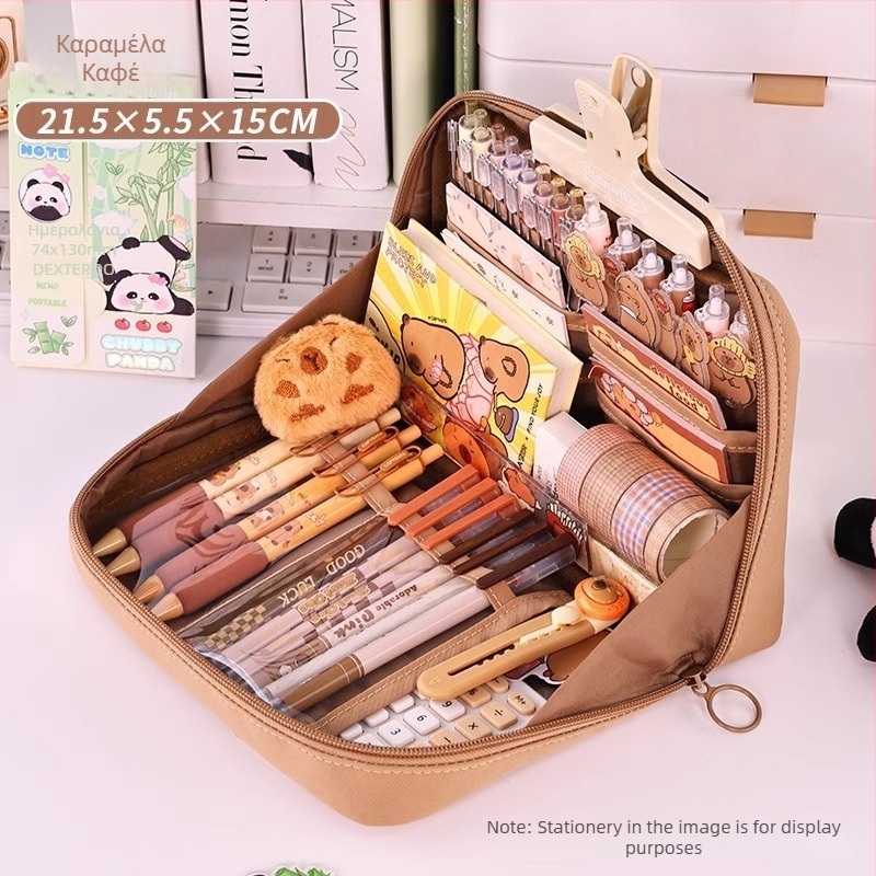 Θήκη μολυβιών, καμβάς, Κορεάτικο στυλ, Feng Qin, κωδ. D031, unisex