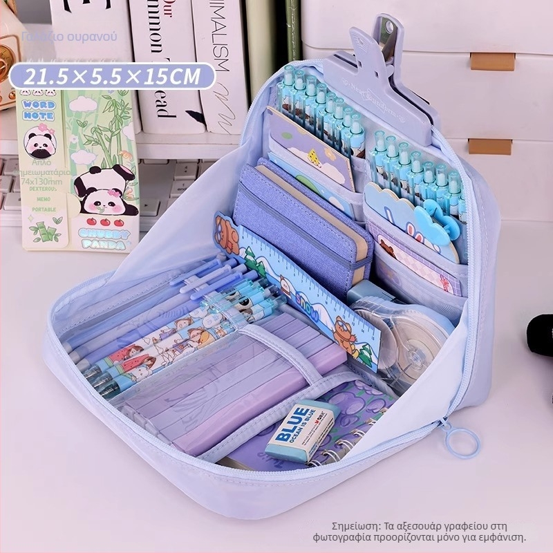 Θήκη μολυβιών, καμβάς, Κορεάτικο στυλ, Feng Qin, κωδ. D031, unisex