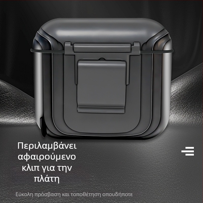 Κάδος απορριμμάτων αυτοκινήτου, 2L, πλαστικός κρεμάμενος αποθηκευτικός κάδος για πόρτα πλευρική ή για την πλάτη του καθίσματος, αδιάβροχος, με δυνατότητα εκτύπωσης λογότυπου
