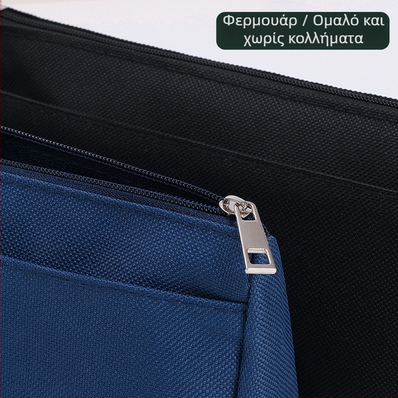 Θήκη μολυβίων με μεγάλο χώρο, ανθεκτική στις λεκέδες, εκτύπωση λογοτύπου, από ύφασμα Oxford, σχολικά είδη για μαθητές