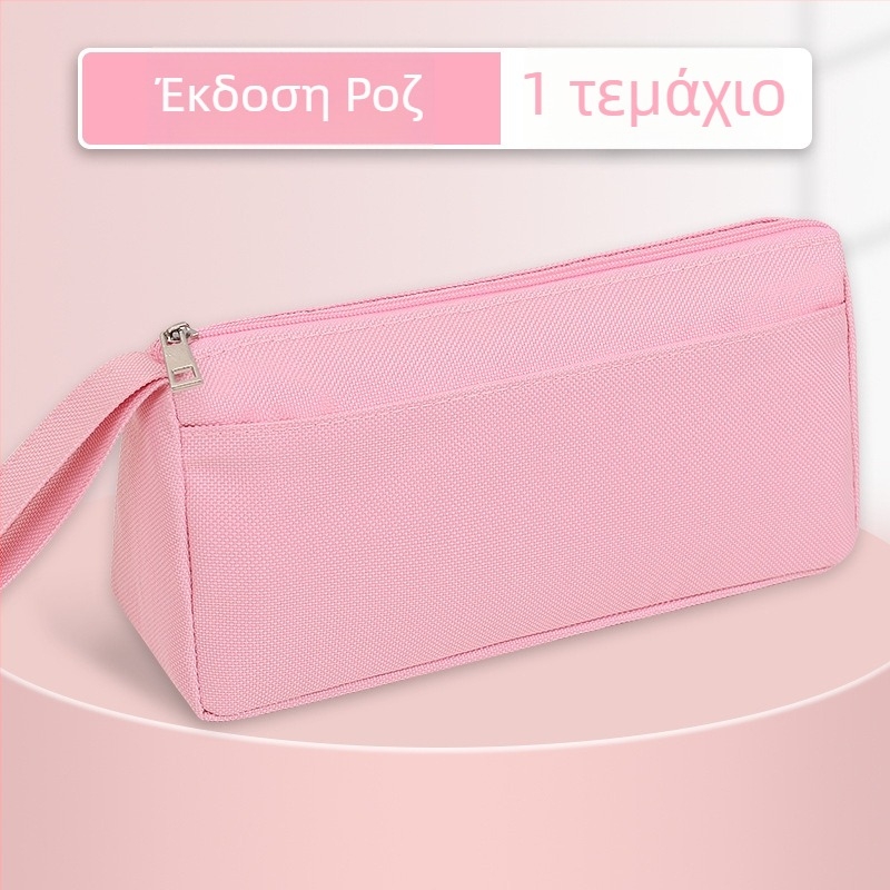 Θήκη μολυβίων με μεγάλο χώρο, ανθεκτική στις λεκέδες, εκτύπωση λογοτύπου, από ύφασμα Oxford, σχολικά είδη για μαθητές