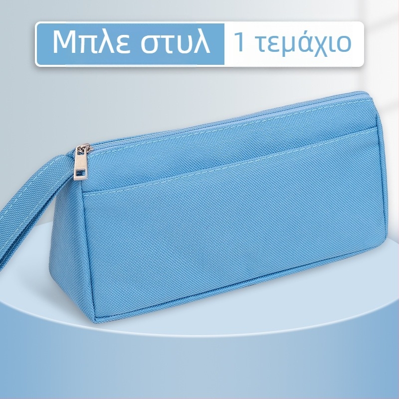 Θήκη μολυβίων με μεγάλο χώρο, ανθεκτική στις λεκέδες, εκτύπωση λογοτύπου, από ύφασμα Oxford, σχολικά είδη για μαθητές