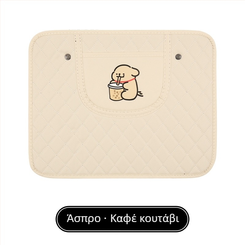 Προστατευτικό πίσω μέρους καθίσματος αυτοκινήτου με καρτούν μοτίβο, PU υλικό, γέμισμα σφουγγαριού, πανομοιότυπη εφαρμογή, κρεμαστό σχέδιο με πίσω θήκη