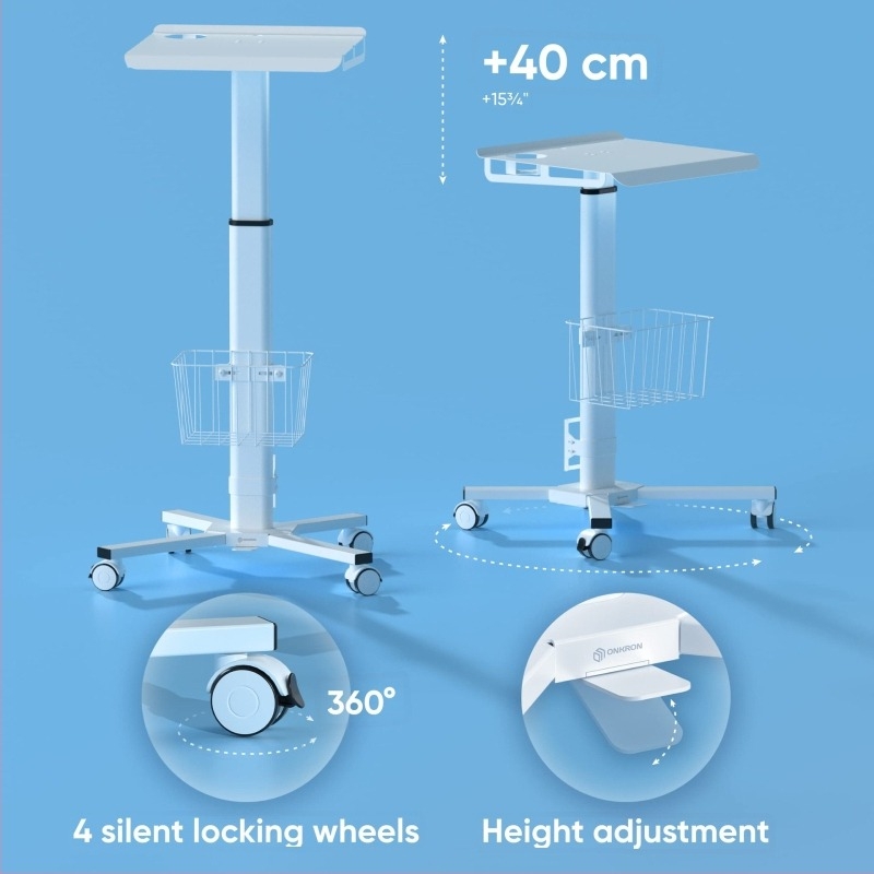 PEACEMOUNTS MGS Ιατρική βάση για tablet με ρόλερ στήριγμα, 10 kg, OEM κατασκευή, 3ετής εγγύηση