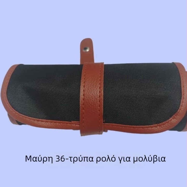 Nothing καμβάς ρολό θήκη για μολύβια με φερμουάρ – μινιμαλιστικό σχέδιο, unisex, για χρωματιστά μολύβια και καλλιτεχνικά εργαλεία, με ημι-διπλωμένο σχέδιασμό