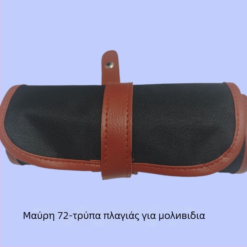 Nothing καμβάς ρολό θήκη για μολύβια με φερμουάρ – μινιμαλιστικό σχέδιο, unisex, για χρωματιστά μολύβια και καλλιτεχνικά εργαλεία, με ημι-διπλωμένο σχέδιασμό