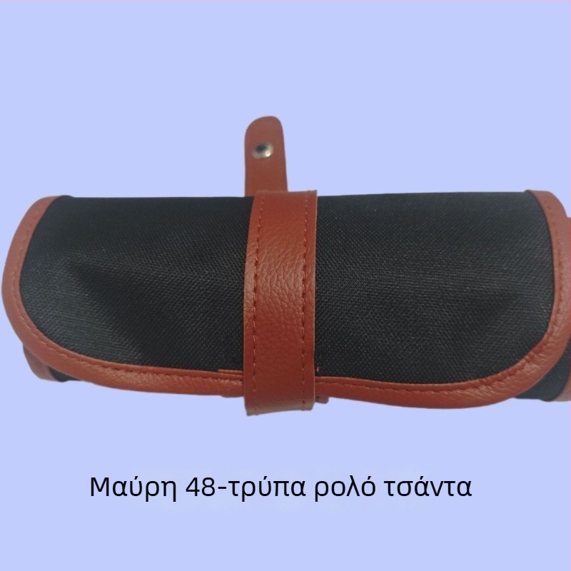 Nothing καμβάς ρολό θήκη για μολύβια με φερμουάρ – μινιμαλιστικό σχέδιο, unisex, για χρωματιστά μολύβια και καλλιτεχνικά εργαλεία, με ημι-διπλωμένο σχέδιασμό