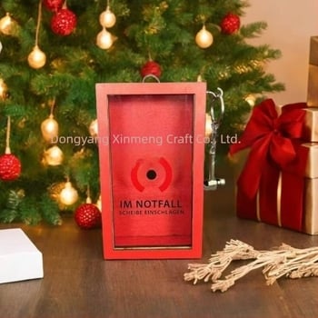 Ξύλινο διακοσμητικό με θήκη έκτακτης ανάγκης και σφυρί, κωδικός A004, μάρκα Xin meng, χαρακτική, εκτύπωση με μελάνι, 145 g