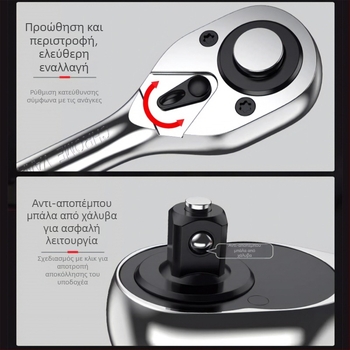 Enjoy 32-τεμάχιο κιτ εργαλείων επισκευής μηχανών, χρωμιοβανάδιο ατσάλι, για μηχανική, αυτοκίνητα και οικιακή επισκευή